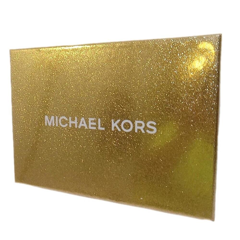 Michael Kors Adjustable Belt Handbag Black Nickel Gray White MK Logo Silver New